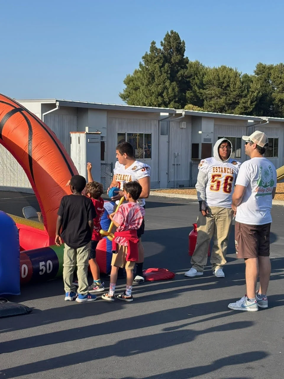 Estancia Footall Working the Adams El Carnival