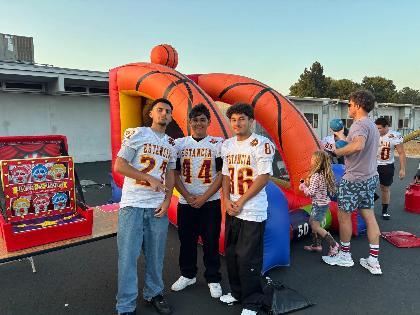 Estancia Footall Working the Adams El Carnival