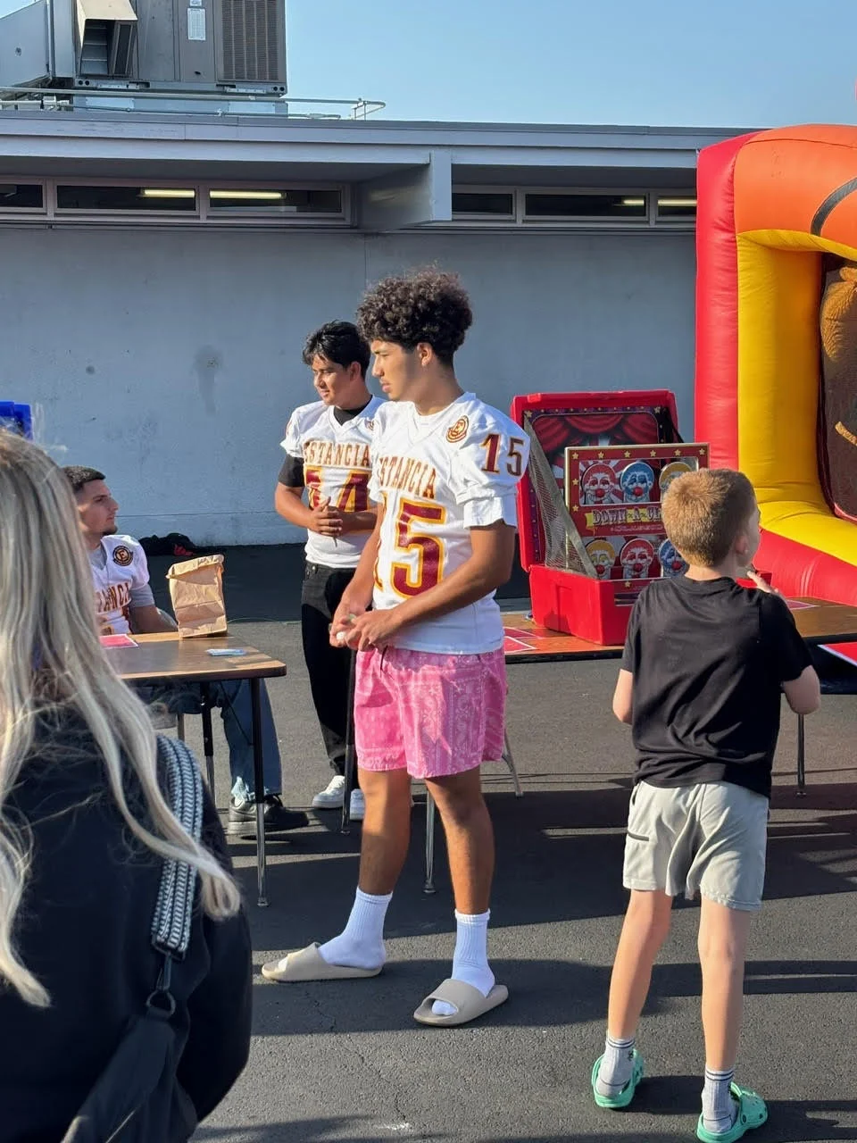 Estancia Footall Working the Adams El Carnival