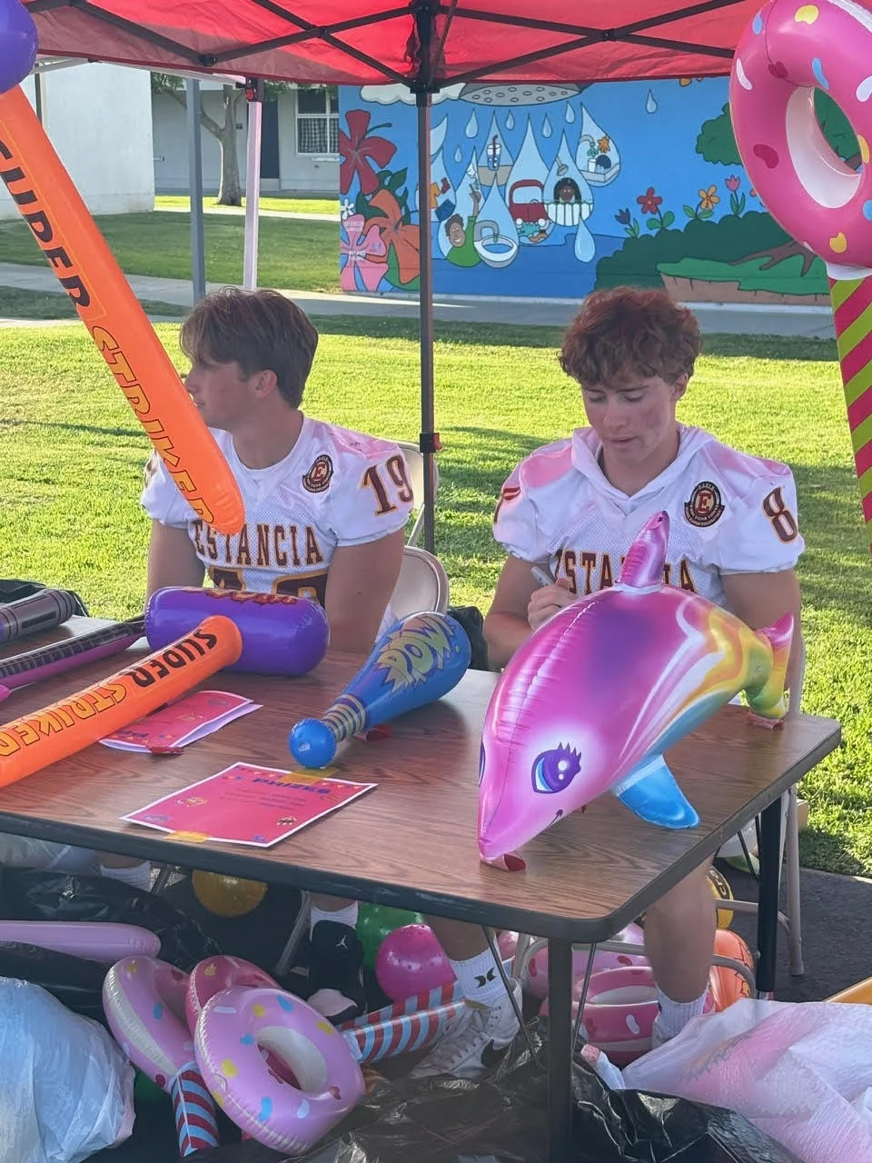 Estancia Footall Working the Adams El Carnival